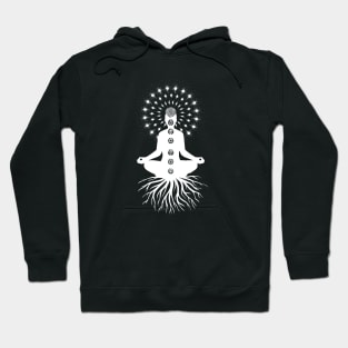 Meditator Roots, Chakras and Mandala Hoodie